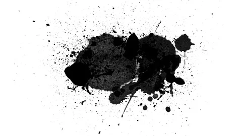 Black inks drops Stock Footage 78515466