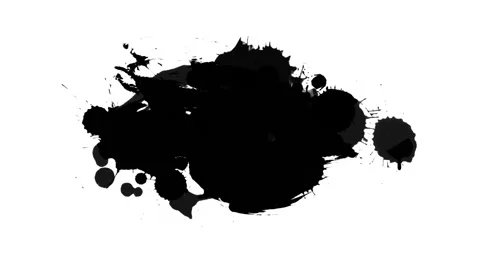 Black inks drops Video stock 102724064