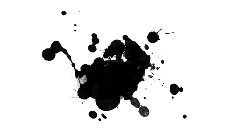 Black inks drops Stock Footage 102724164