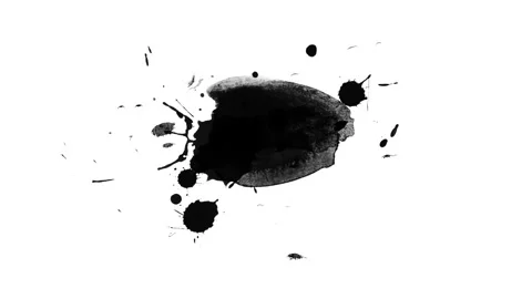 Black inks drops Video stock 102916513