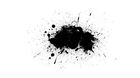 Black inks drops Stock Footage 103282359