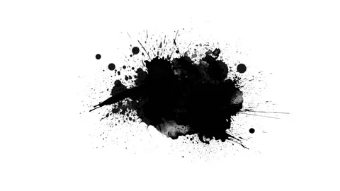 Black inks drops Stock Footage 103282398