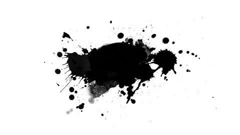 Black inks drops Stock Footage 103282422