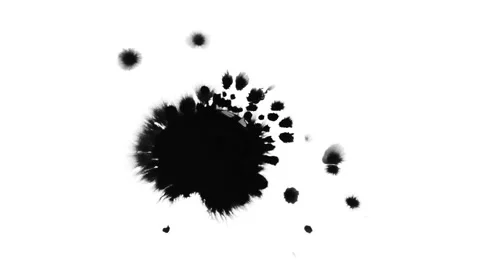 Black inks drops 库存影片 103858935