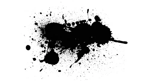 Black inks drops Stock Footage 106192431