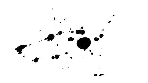 Black inks drops Stock Footage 106192460
