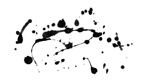Black inks drops Video stock 106192484