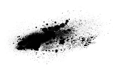 Black inks drops Stock Footage 108668320