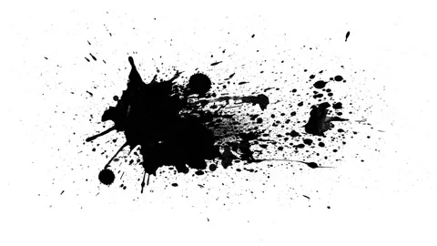 Black inks drops Stock Footage 108668328