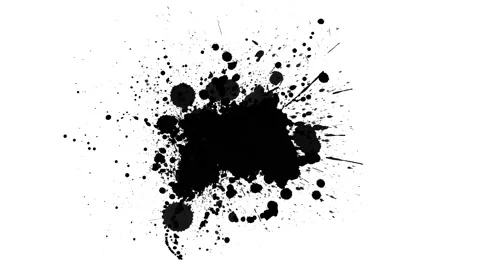 Black inks drops Stock Footage 108668435
