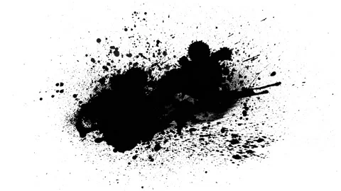 Black inks drops Stock Footage 108668436