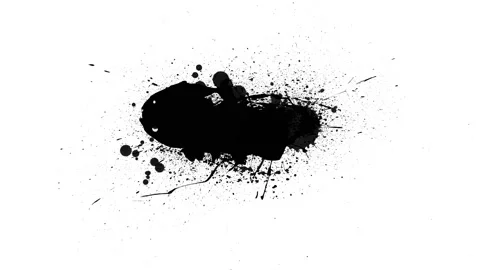 Black inks drops Stock Footage 108668636
