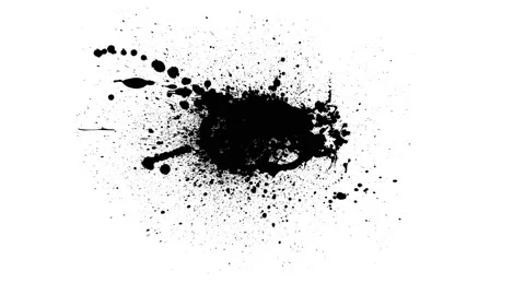 Black inks drops Stock Footage 108668805