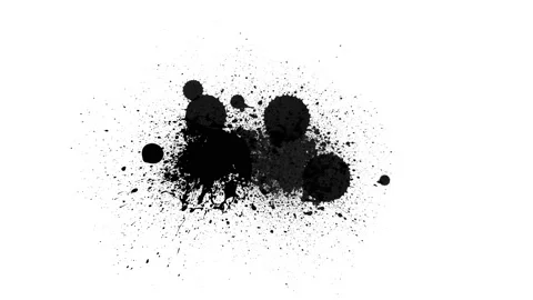 Black inks drops Stock Footage 108668978