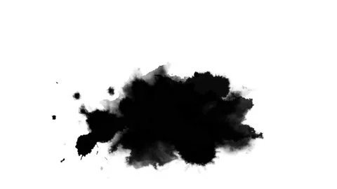 Black inks drops Video stock 120747513