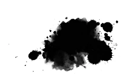 Black inks drops Stock Footage 120747521