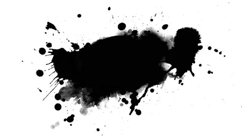 Black inks drops Stock Footage 121323068