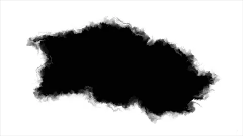 Black inks drops Stock Footage 125335680