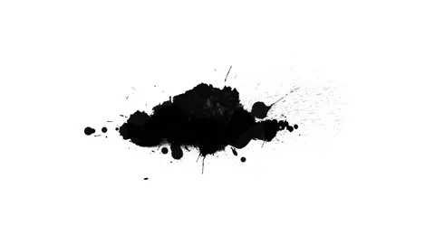 Black inks drops Video stock 125434781