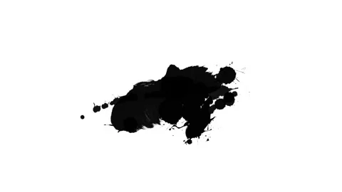 Black inks drops Stock Footage 125434817