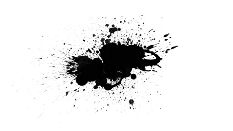 Black inks drops Stock Footage 130652746
