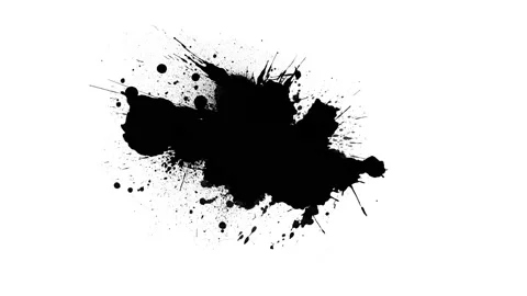 Black inks drops Stock Footage 130652837
