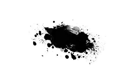 Black inks drops Stock Footage 130652850