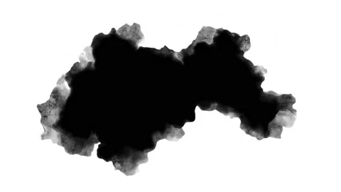 Black inks drops Vídeos de archivo 132806503