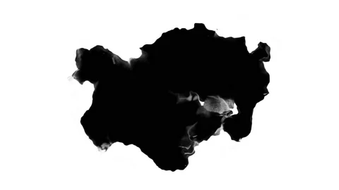 Black inks drops Video stock 136617466