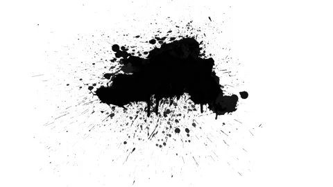 Black inks drops Stock Footage 140344420