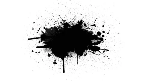 Black inks drops Stock Footage 140344517
