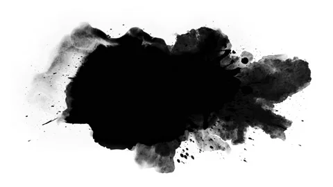 Black inks drops Stock Footage 160975533