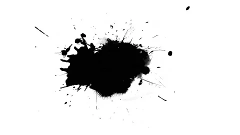 Black inks drops Stock-Footage 165889254