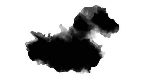 Black inks drops Video stock 170833763