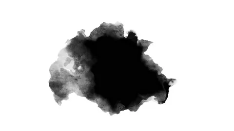 Black inks drops Video stock 170833837