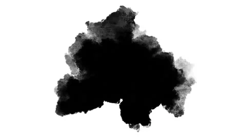 Black inks drops Video stock 197666204