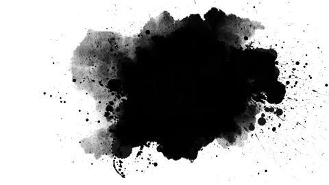 Black inks drops Stock Footage 198188906
