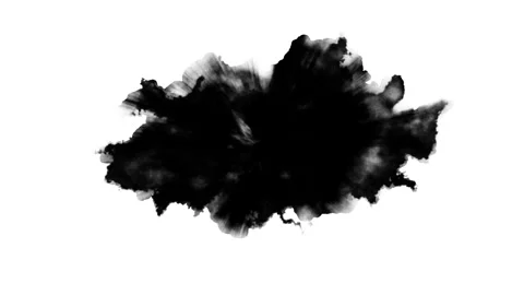 Black inks drops Video stock 277227657