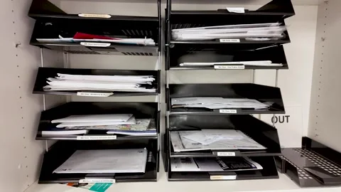 Black internal post tray system with doc... | Stock Video | Pond5