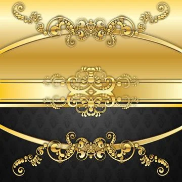 Black Invitation Card Design Ilustração Stock