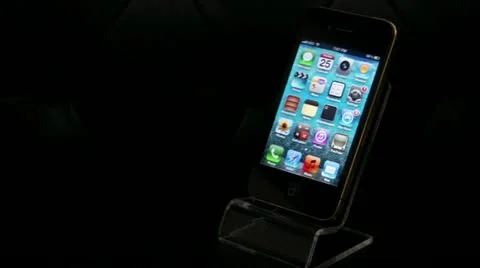Black iPhone 4 Stock Footage 12149227
