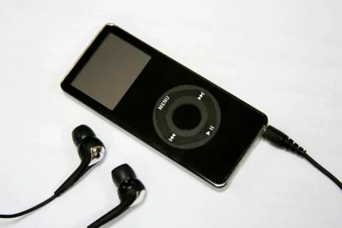 Black Ipod MP3 Player Stock Photos