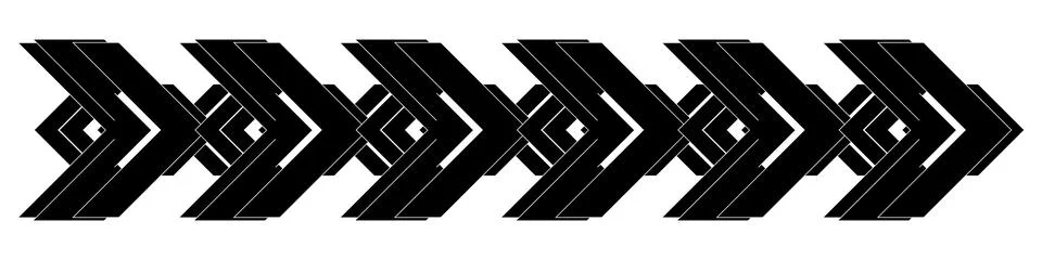 Black isolate vector arrows on white background Stock Illustration