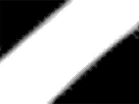 Black isolated halftone comic effect background. Simple grunge dotted design Stock Illustration