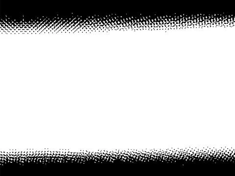 Black isolated halftone comic effect background. Simple grunge dotted design Stock Illustration
