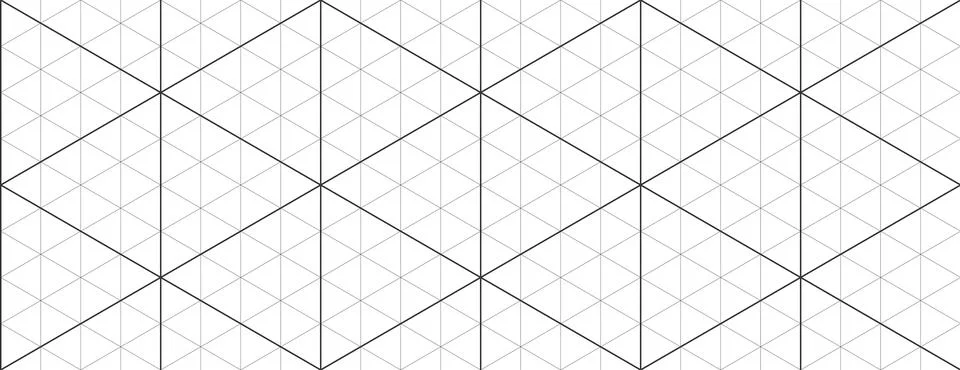 Black isometric grid graph paper background. Seamless pattern guide backgro.. Stockillustratie