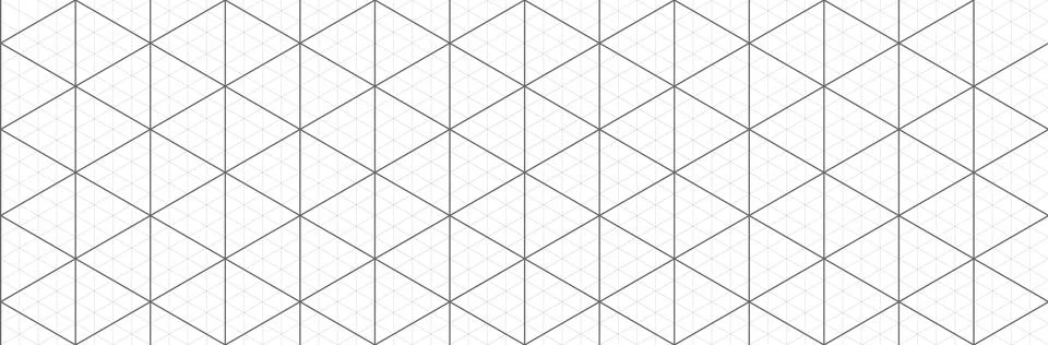 Black isometric grid graph paper background. Seamless pattern guide backgro.. Illustrazione stock