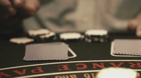 Black Jack Card Slow Motion 스톡 동영상 49405457