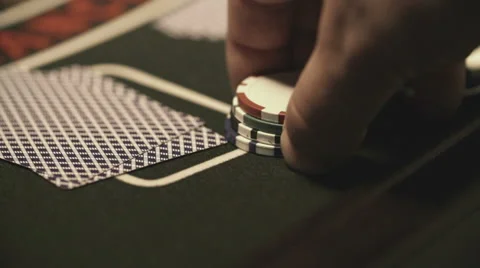 Black Jack Card Slow Motion Stock Footage 49405650