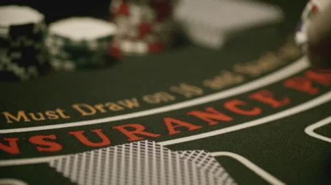 Black Jack Card Slow Motion Stock Footage 49405698